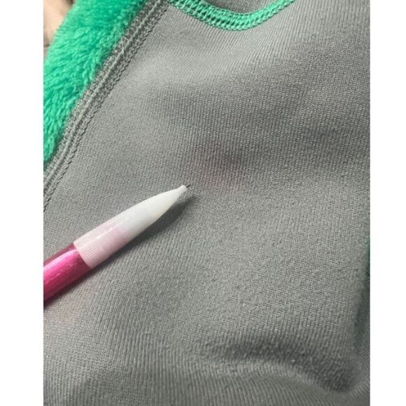 Patagonia Polartec Fleece Full‎ Zip Jacket R4 Womens Small Kelly Green Gorpcore - Picture 5 of 9